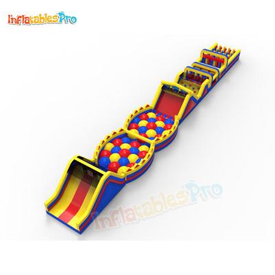 China Largest Outdoor Entertainment Inflatable Obstacle Course Inflatable Playground For Whole Family for sale