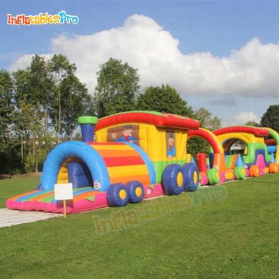 China Large Outdoor Entertainment Commercial Inflatable Obstacle Course Race For Sale for sale