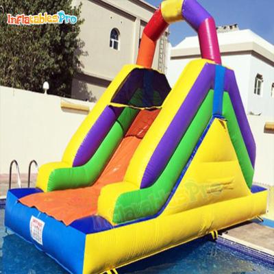 China Inflatable Outdoor Entertainment Theme Pool Slide And Underwater Slide for sale