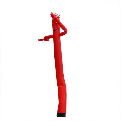 China Entertainment Outdoor Red Single Leg Inflatable Dancing Waving Man For Advertising for sale