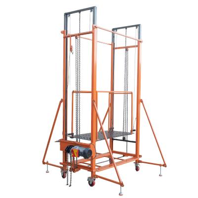 China 300 Kg Construction Scaffold Modern Adjustable Used Electric Lifting Scaffold With Spray Paint Work Platform for sale