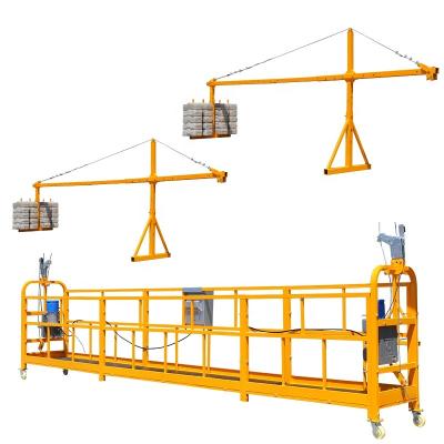 China ZLP630 industrial upgraded adjustable suspension scaffold Electric lifting operate suspended platform for cradling hanging construction gondola for sale