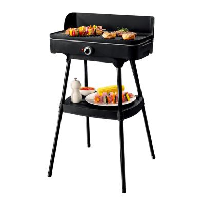 China Large Outdoor Premium Grade Non-Stick Portable Tabletop Smokeless Electric Grill with Removable Stand, Premium BBQ Grill, Luxury BBQ, Waterproof IPX4, Black for sale