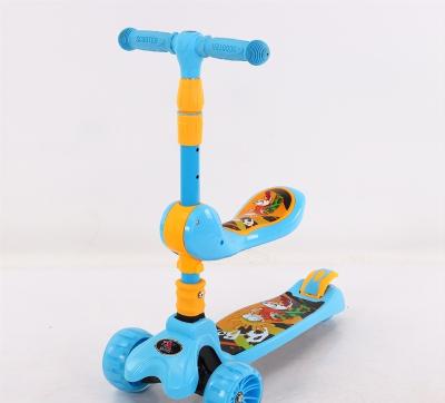 China Ride on toy/recreation/can be folded scooter 3 wheels/2020 new three wheel scooter foldable kick scooter for sale