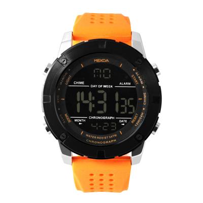 China Digital Sports Waterproof Mens Wristwatches Military Electronic Sports Watch Stopwatch LED Alarm LED Light Up Digital Backlight Watch for sale