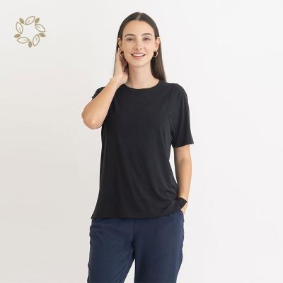 China Breathable Modal Women's Custom Made T-shirt Women's Eco-friendly Short Sleeve T-shirt for sale