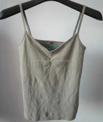 China High Quality Anti-Shrink Hemp Women Tank Top Hemp Clothing OEM Service for sale