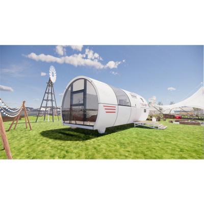 China Low Price Manufacturer Supply Luxury Tiny Mobil House Modern Hot Selling Space Capsule Large A Frame House for sale