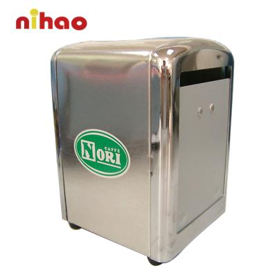 China NIHAO Customized Eco-friendly Towel Dispenser Napkin Holder Tissue Box For Indoor Outdoor Bar Promotion for sale