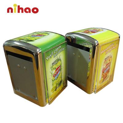 China Minimalist Customized NIHAO Eco-friendly Metal Towel Dispenser For Indoor Outdoor Bar Promotion for sale