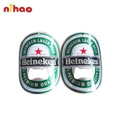 China Sustainable NIHAO Customized Eco-friendly Wine Beer Metal Bottle Opener For Indoor Outdoor Bar Promotion for sale