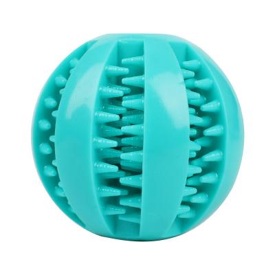 China Sustainable New Design Special Multi Function Rubber Molar Teether Chew Spherical Pet Teething Toy for sale