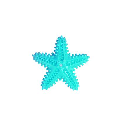 China Pet Starfish Rubber Dog Teeth Sawtooth Teeth Chewing Casual Training Viable Grinding Toy for sale