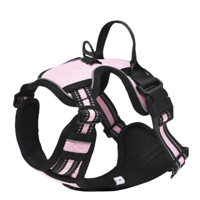 China Factory Direct Wholesale Solid Oxford Cloth Small Dog Harness Vest Harness For Dog for sale