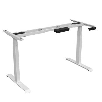 China Adjustable Computer Table Desk 110(Height)Sit To Stand Desk Dual Gear Motor Adjustable Height Table for sale