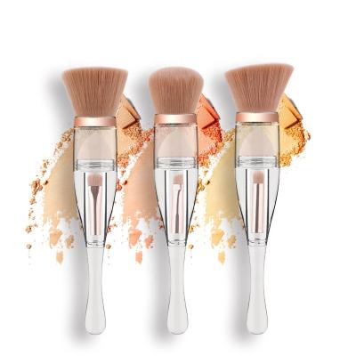 China Multifunctional Portable 3 IN 1 Multifunctional Foundation Powder Eyeshadow Combination Makeup Brush for sale