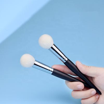 China Professional Round Ball Point Blusher Stippling Makeup Brush Dot Dome Ball Shaped Goat Hair for sale