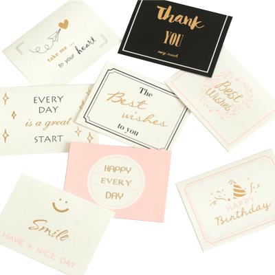 China USA Wholesale Hang Tag Thank You Tags Custom Gift Certificate Wrapping Paper Greeting Cards For Small Business for sale