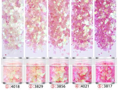 China Easy Apply Wholesale 3D Nail Art Decoration Holographic Mixed Glitter Beauty Sparkle Color Sprinkle Cosmetic Nail Glitter for sale