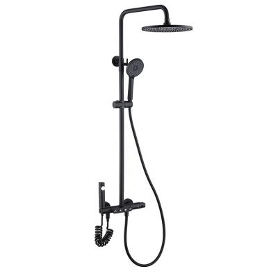 China With Smart Slide Bar On Water Saving Shower System High Quality Flexible Settlement Shower Set for sale