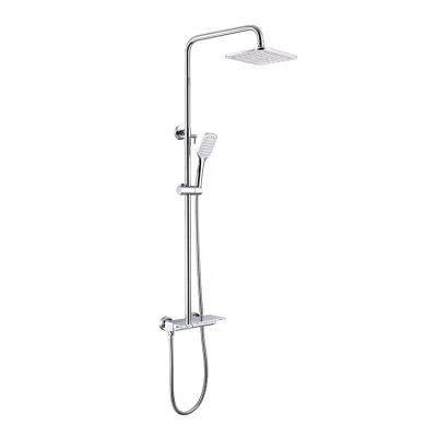 China With Sliding Bar Chrome Piano Key British Modernist Shower Set for sale