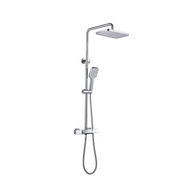 China With Slide Bar Large Square Style Constant Temperature Chrome Modern Contracted Shower for sale