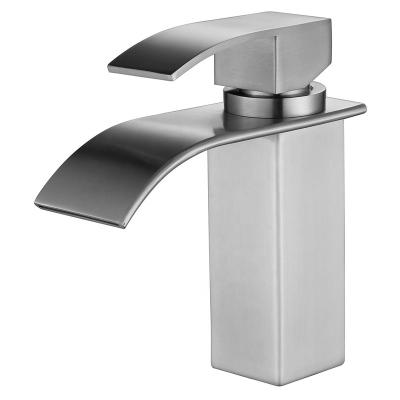 China Thermostatic faucets head sales single handle hole basin faucet, hot and cold single bathroom basin makeup faucet makeup basin faucet for sale