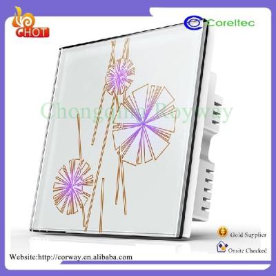 China Smart Efficient And Energy Saving Capacitive Touch Touch Control Switch 80*80mm for sale