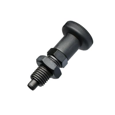 China Spring Loaded GN617 Carbon Steel ZINC Indexing Plungers Pin Black Retractable Index Plunger for sale