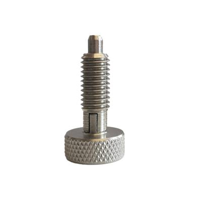 China Stainless Steel M16 Stainless Steel Self Locking Knurled Plunger Type Pull Knob Indexing for sale