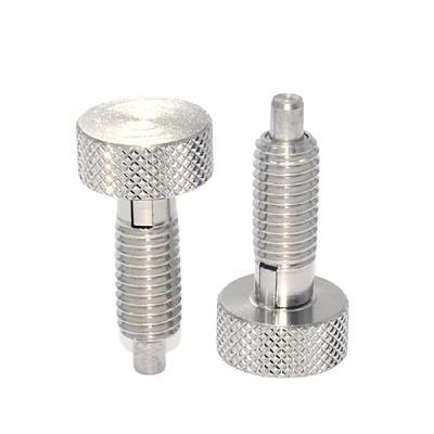 China Hot Sale Stainless Steel M6 M8 M10 Stainless Steel Self Locking Button Style Spring Plungers Pin Type for sale