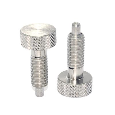 China Factory Price Stainless Steel 304 M6 M8 M10 Stainless Steel Button Style Self Locking Spring Plungers Pin for sale