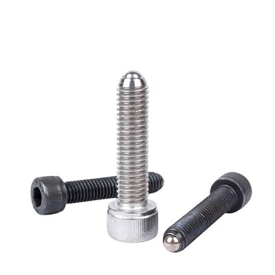 China Factory Supply Stainless Steel Metric and Inch Ball Spring Plunger Head Pin Silver and Black Hex Plug for sale