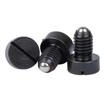 China Black Slotted Stainless Steel Carbon Steel M6 Ball Spring Plunger Pin for sale