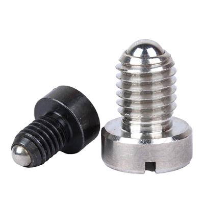 China Hot Sale Stainless Steel M4 M5 M6 M8 M10 M12 Black Slotted Ball Spring Plunger Pin for sale