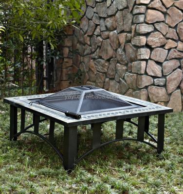 China The 34 Inch Outdoor Wood Fire Stocked Pit Table for sale