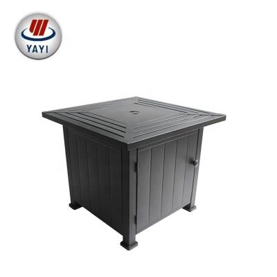 China New Design Bronze Finish Gas Heater Firepit Tile Table for sale