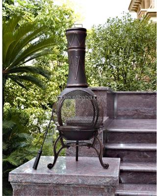 China Western Best Selling Mini Cast Iron Chimney Outdoor Fireplace for sale