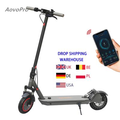 China LCD Display Screen + LED Light AovoPro Mobility Scooter ESMAX 10 Inch Tire Patinate Non-Slip Solid Motor Electrico 350w Electric Warehouse Scooter Eu for sale