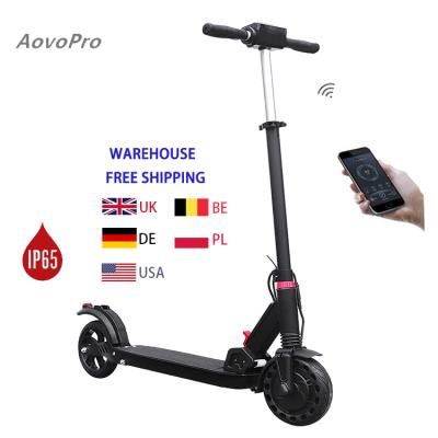 China Aovo 3 Speed ​​Unisex Warehouse UK USA EUR Level 2 Wheels Adjustable Lightweight Foldable Electric Scooter for sale