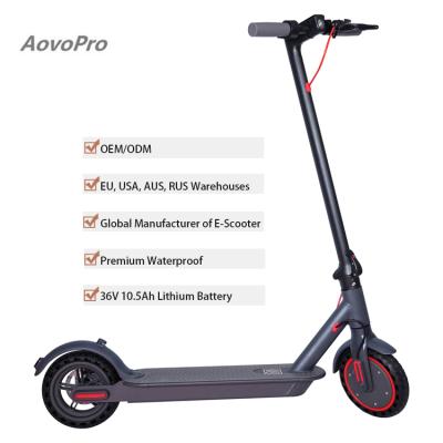 China LCD Display Screen + LED Light 350 Watt Aovo MI Hub UK Running Motor Xiao Pro Off Road E Scooter Germany Europa Warehouse For Folding D adults for sale