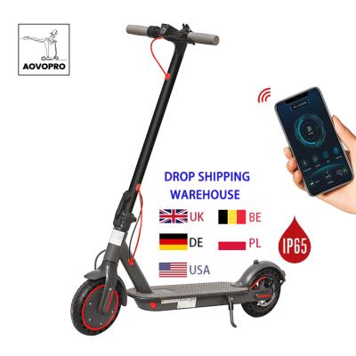 China Pro LED Light AOVO EU Warehouse LCD Display + Adults Off Road 350w 2 Wheel M365 Battery Pro Solid Lithium Tires Power Electric Scooter for sale