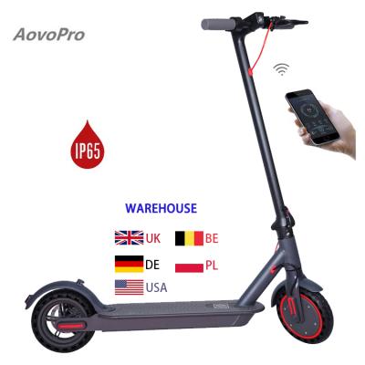 China AOVO PRO 2021 Smart Brushless Unisex 350w Motor Stand Up Electric Bicycle Scooter UK Warehouse Adult With Disc Brake for sale