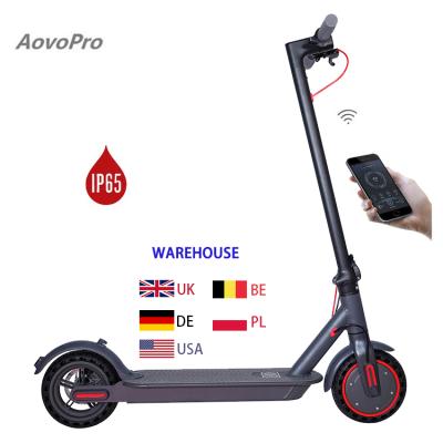 China Aovo Pro 350 Watt Hub Motor UK From Warehouse Folding Kids Children Unisex Electric Mobility Scooter Free Shipping With App Control for sale