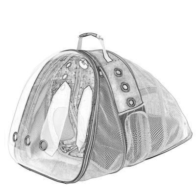 China Weita Stored Breathable Transparent Bubble Space Capsule Shoulder Pet Backpack Portable Bag for sale