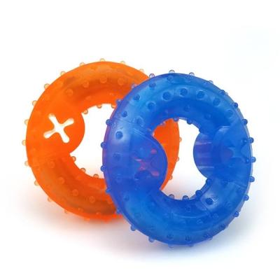 China Durable Non-Toxic Summer Stored Freezable Water Cool Frozen TPR Teether Dog Chew Toy for sale