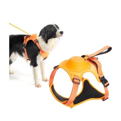 China Stored All In A Auto-Lock No Pull Hands Free Control Hybrid Dog Harness With Built-In Retractable Leash for sale