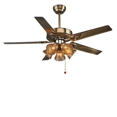 China Mordern Green Bronze Plated High End Durable Modern Decorative Mountain Air Cool Ceiling Fan for sale