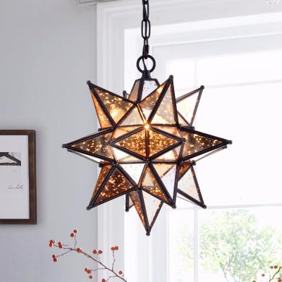 China Modern American Hotel Country Glass Ceiling Chandelier Manufacturers Lighting Pendant Lamp Starburst Chandelier for sale