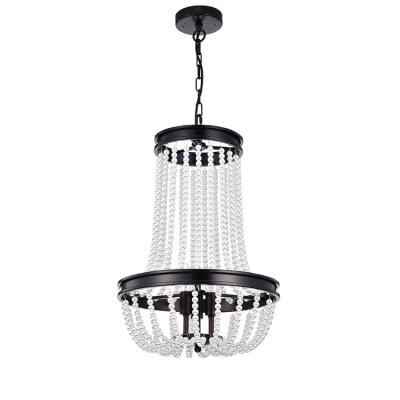 China Flower Pendant Light Black Chandelier Specification Chandelier Light Hotel Bulb Vintage Edison Pearl Pendant Lamp for sale